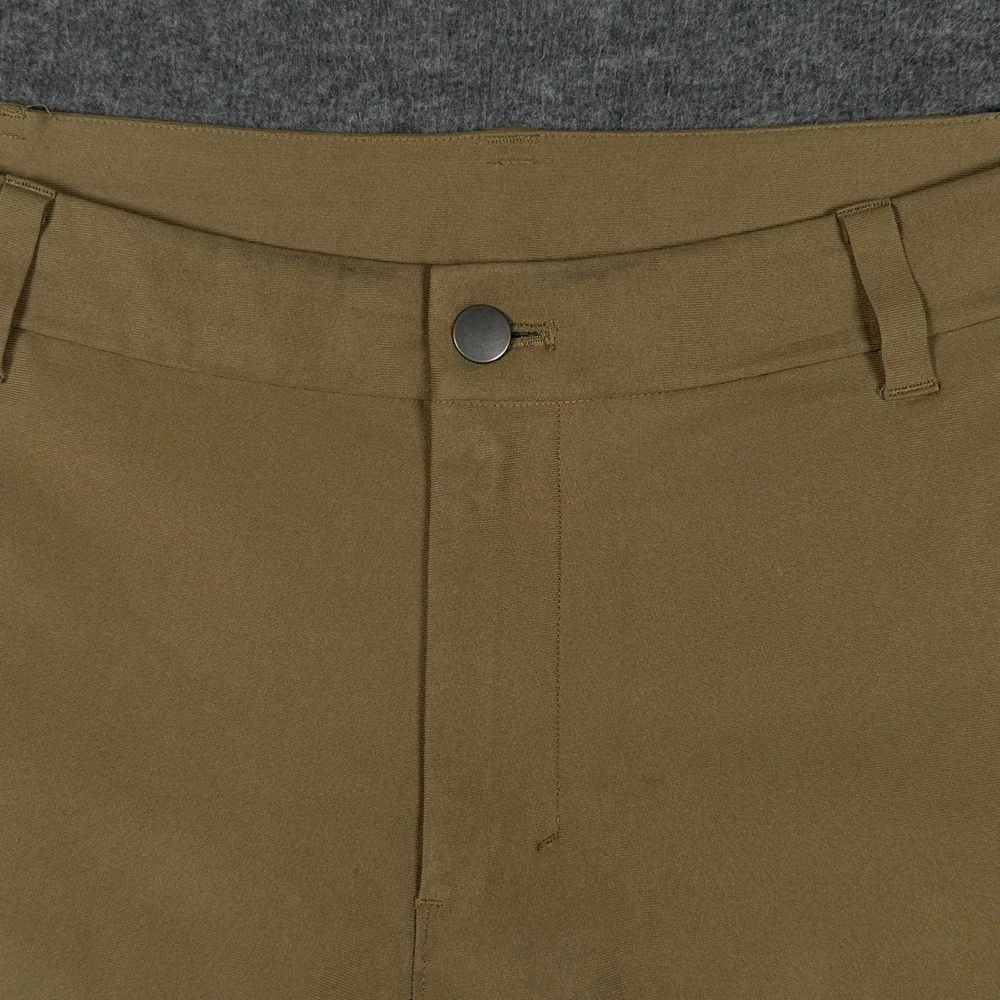 Lululemon Pants Men 32x30 Khaki Commission Classic 5 Pocket Trouser Warpstreme * - Picture 6 of 12
